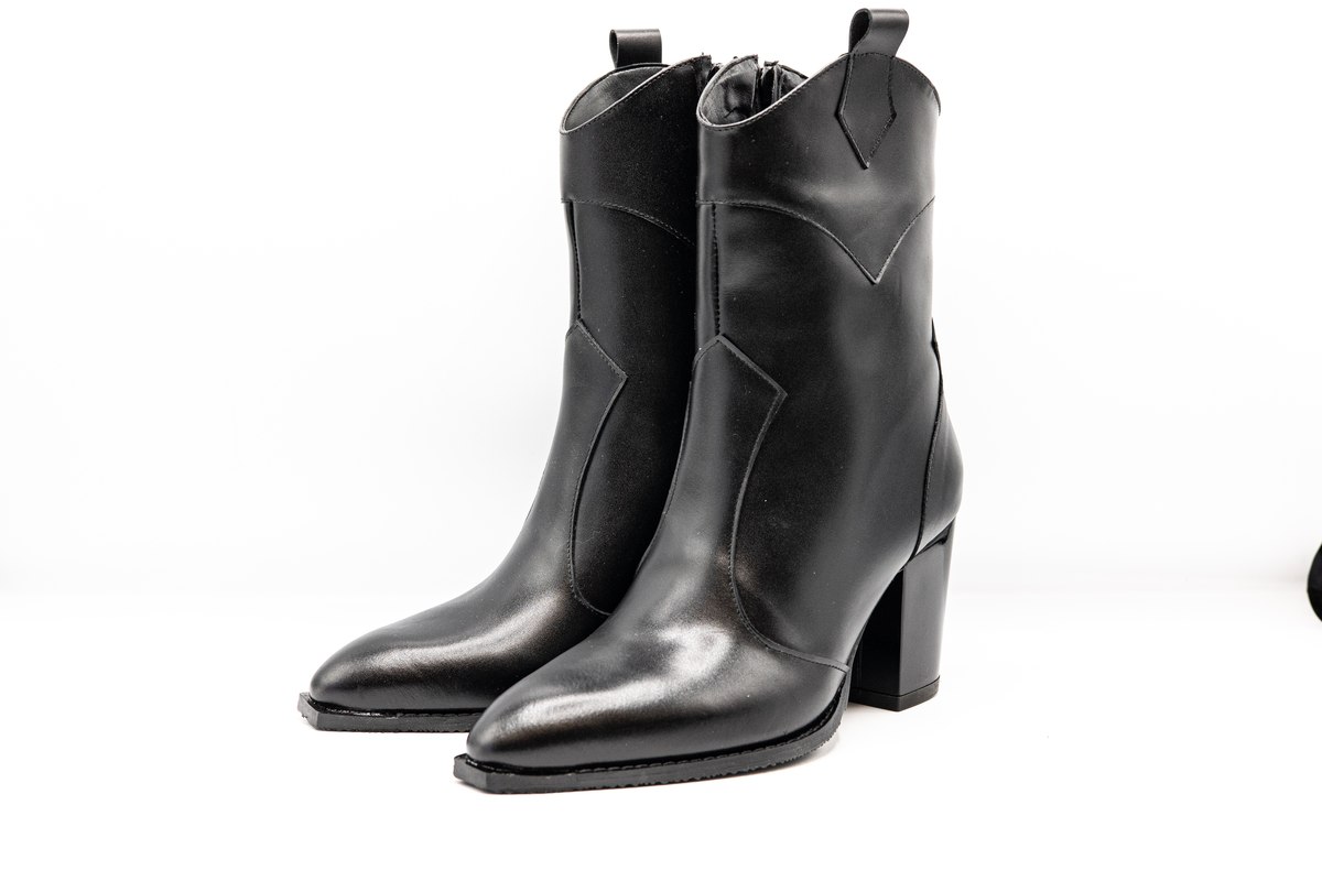 Ghete femei, piele naturala, NIK817N Botine